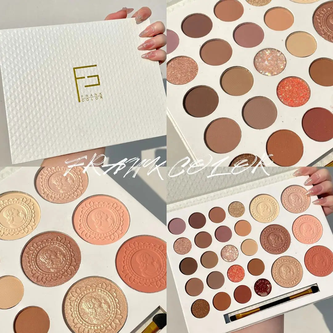 26-Color All-in-One Eyeshadow, Highlighter and Blush Palette - 3