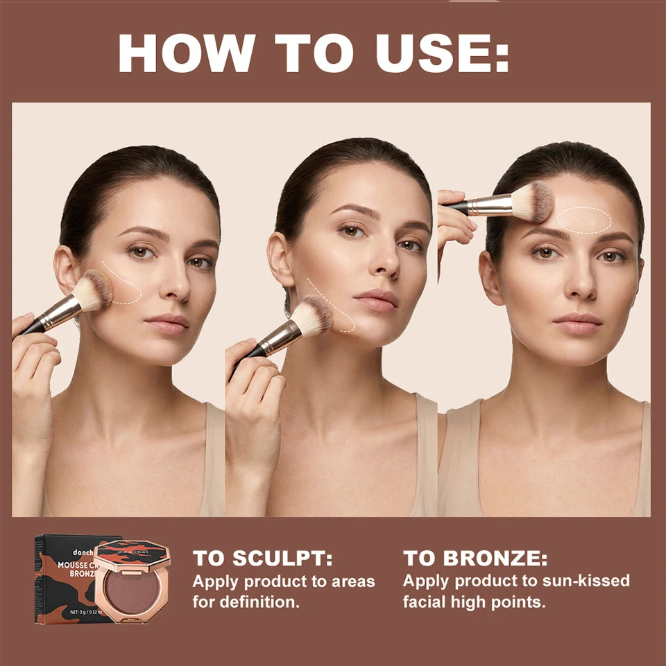 Long-Lasting Mousse Cream Bronzer and Contour - 12