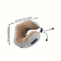 Portable Memory Foam Neck Massage Pillow