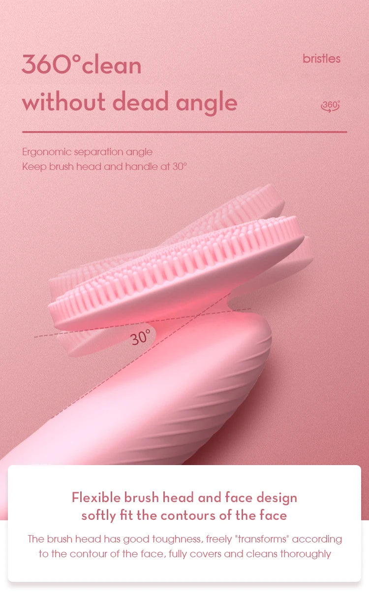 Electric Silicone Facial Cleansing Brush for Pore Cleaning - 9
