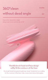 Electric Silicone Facial Cleansing Brush for Pore Cleaning