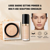 Matte Concealer and Setting Powder Makeup Set