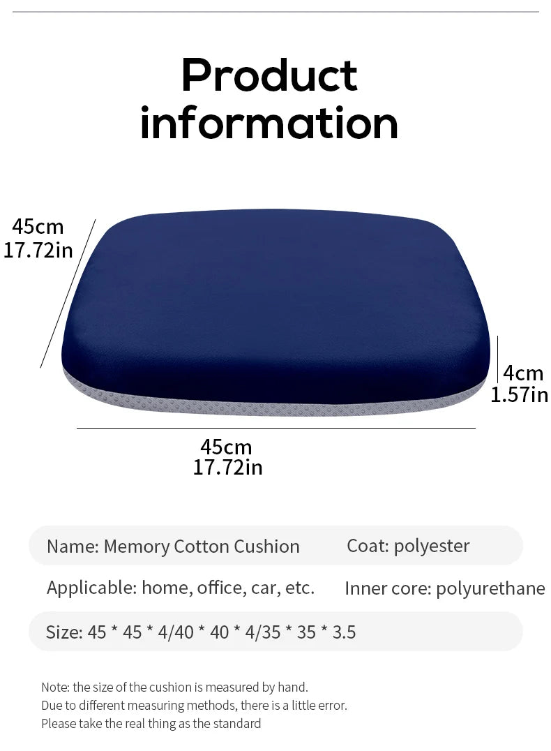 Ergonomic Memory Foam Seat Cushion for Office and Car - 18