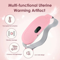 Portable Heated Massage Belt for Menstrual Cramp Relief