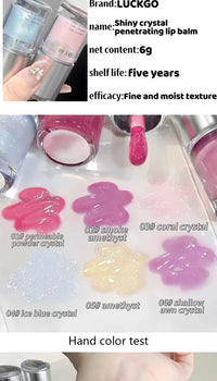 Hydrating Crystal Mirror Lip Gloss for Long-Lasting Shine