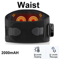 Heated Lumbar Massage Belt for Back Pain Relief