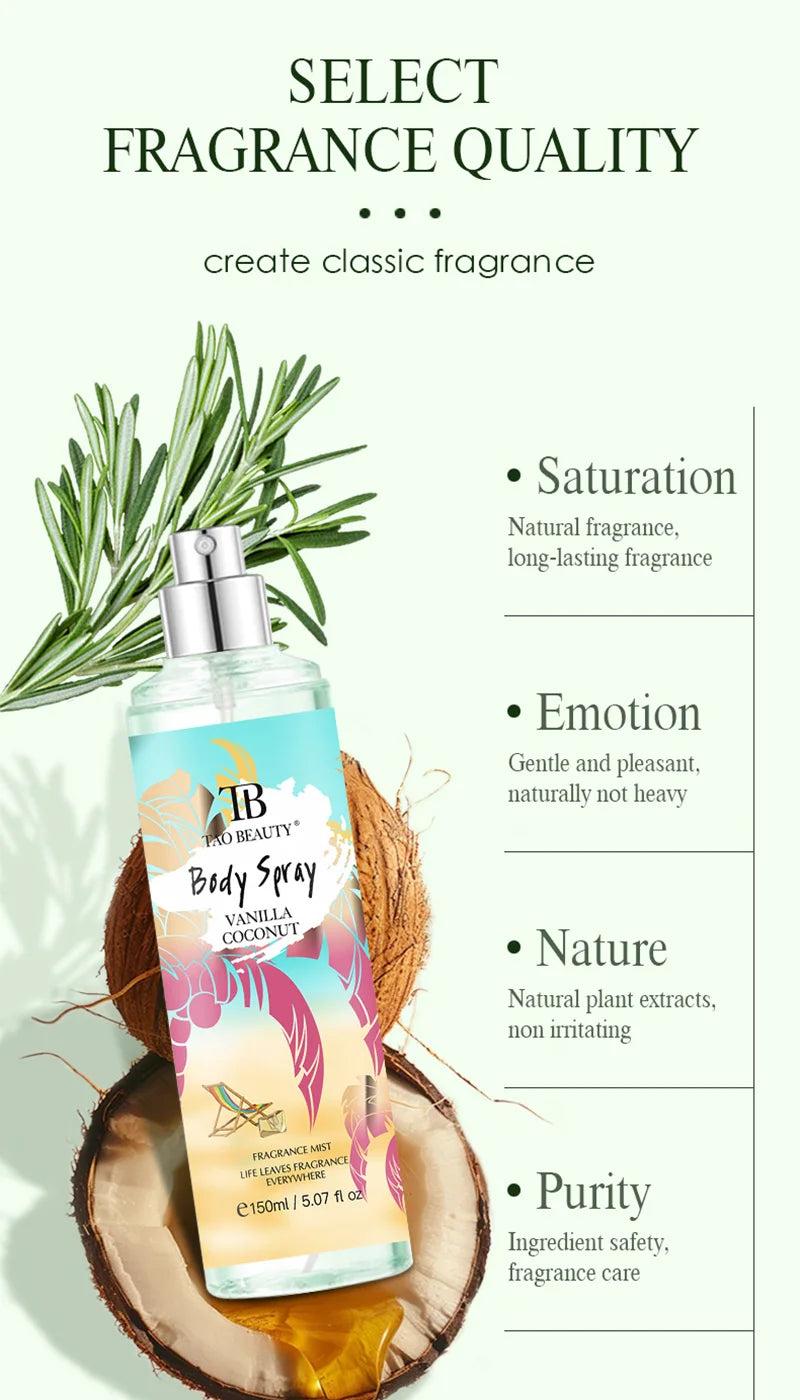 Long-Lasting Alcohol-Free Floral Body Fragrance Mist - 10