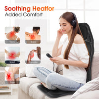 Full-Body Heated Vibration Massage Chair Cushion