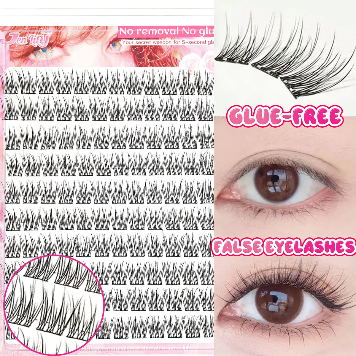 Glue-Free Manga Style DIY Eyelash Extension Kit