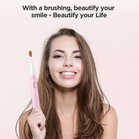Sonic Electric Toothbrush with Travel Case and Replacement Heads