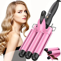 3-Barrel Professional Hair Waver for Beachy Waves
