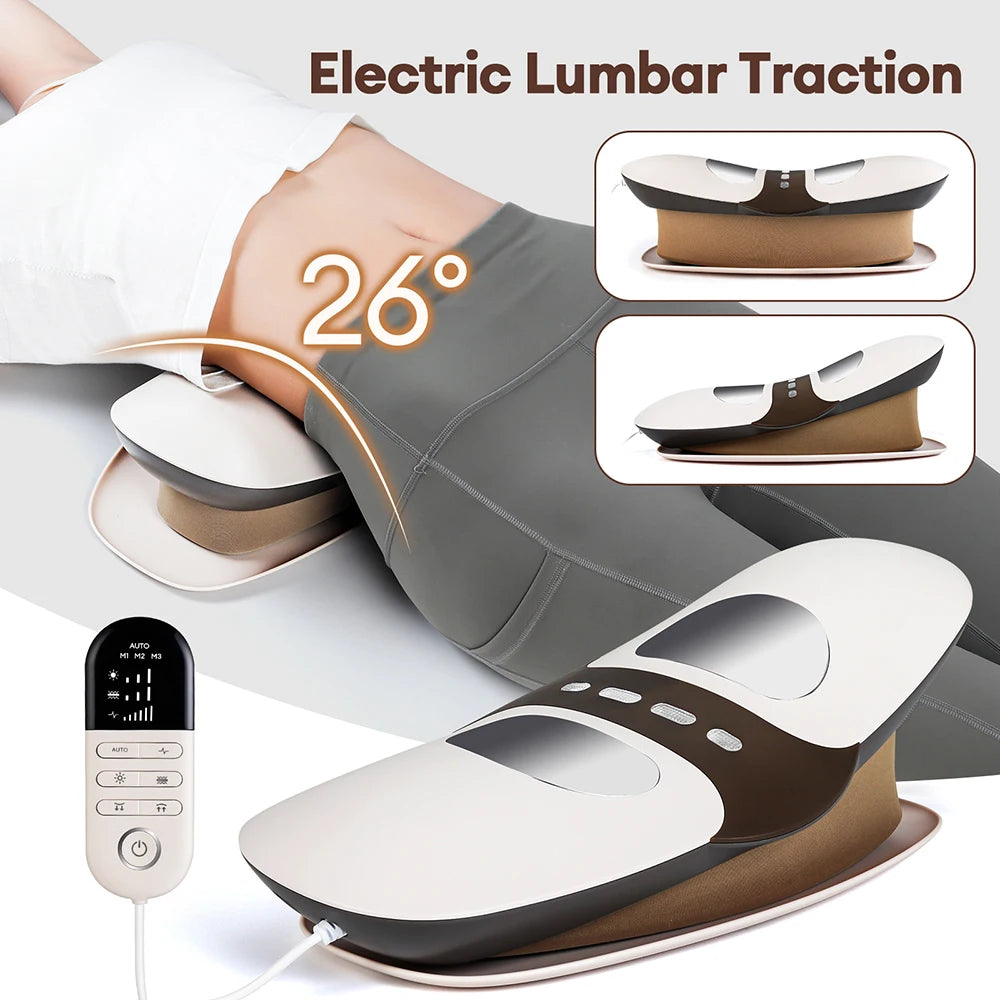 Electric Lumbar Traction Massager for Lower Back Pain Relief - 2