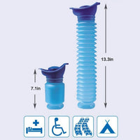 Portable Retractable Emergency Urinal for Travel and Camping
