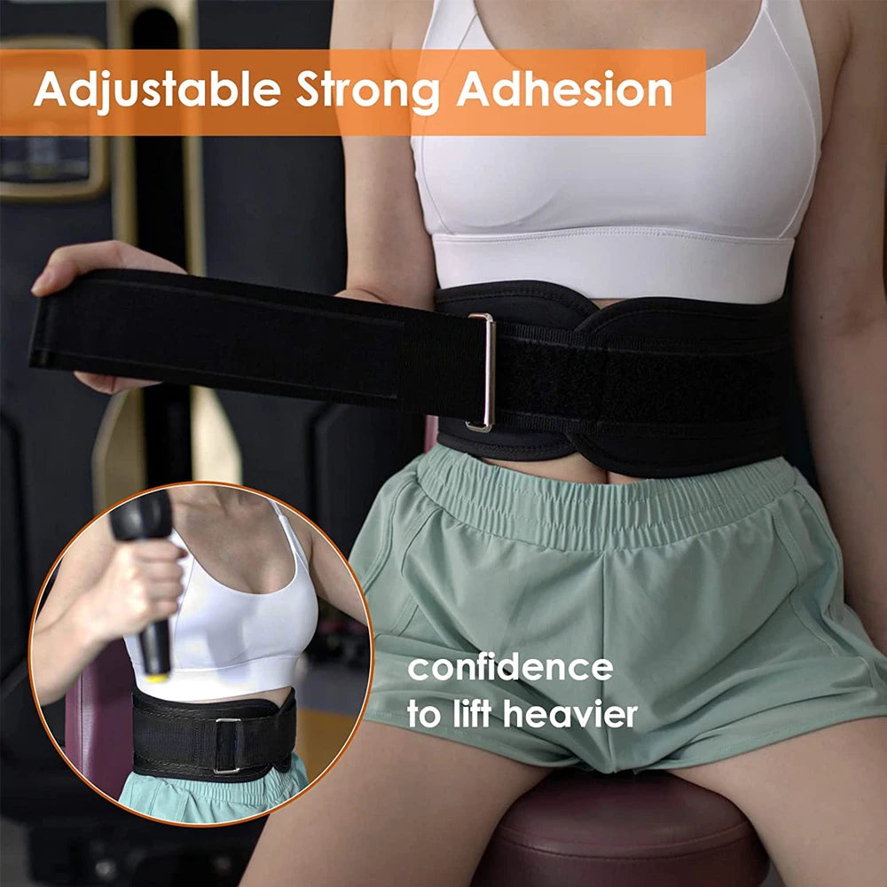 Self-Locking Weight Lifting Belt for Stability and Support - 14