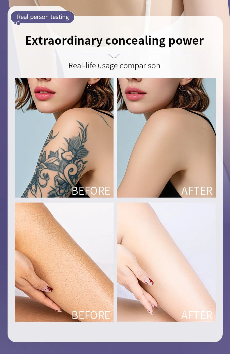 Full Coverage Body Concealer for Tattoos and Blemishes - 10