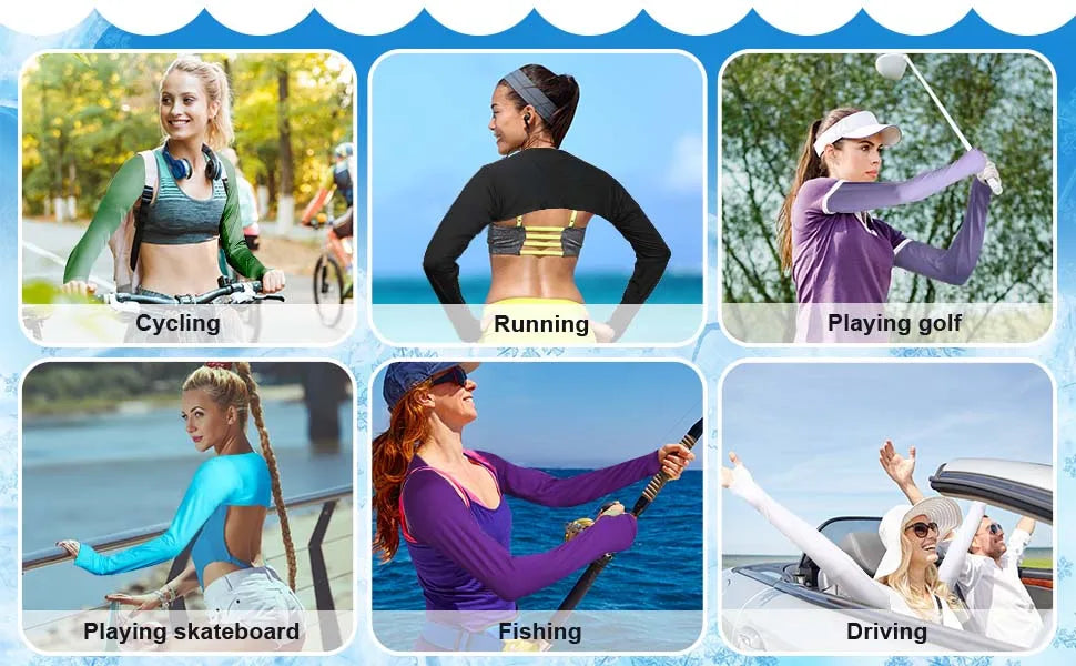 Cooling Sun Protection Arm Shawl for Outdoor Sports - 9