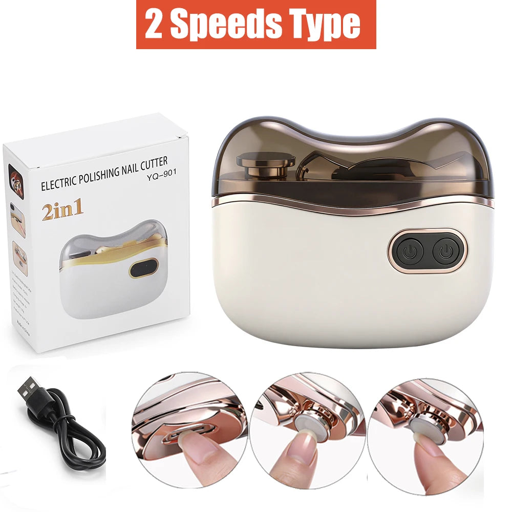 Automatic Electric Nail Clipper and Trimmer for All Ages - 31