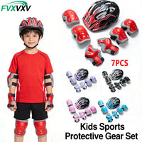 Kids Adjustable Protective Helmet and Safety Gear Set