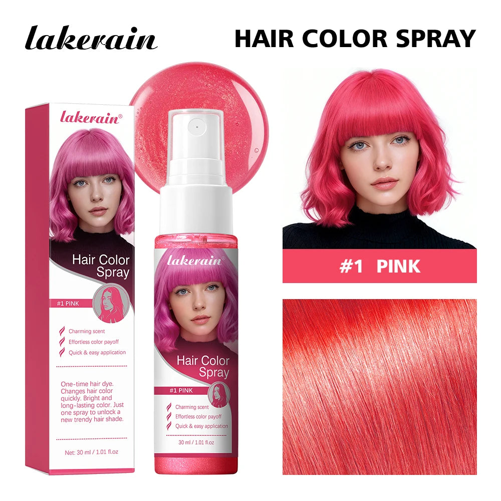 Instant Temporary Hair Color Spray for Parties and Styling - 23