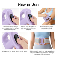 Electric Vibration Fascia Ring for Muscle Recovery and Body Shaping