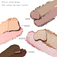 4-Color Long-Lasting Waterproof Eyeshadow Palette