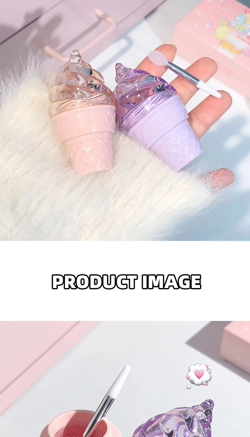 Hydrating Ice Cream Lip Gloss for Smooth, Glossy Lips - 16