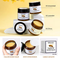 Whipped Beef Tallow and Honey Moisturizing Face and Body Balm
