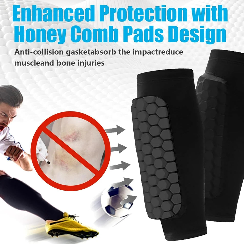 Honeycomb Protective Shin Guard Sleeves for Sports - 13