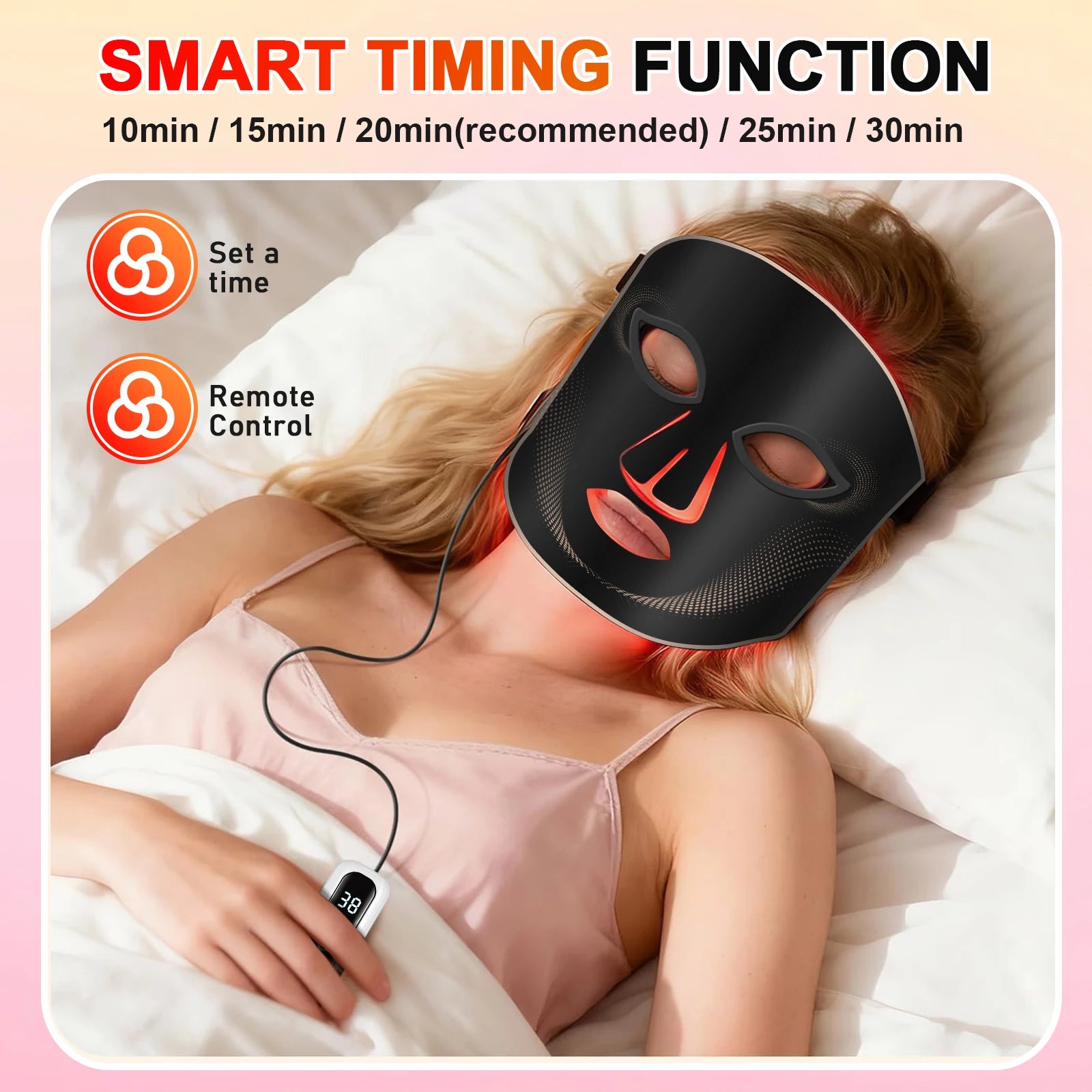 7-Color LED Light Therapy Facial Mask for Skin Rejuvenation - 13