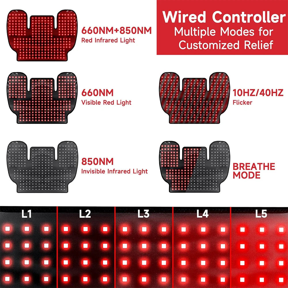 Red Light Therapy Shoulder and Neck Pain Relief Wrap - 5