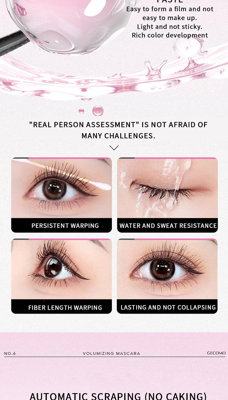 Volumizing Waterproof Steel Tube Mascara for Long-Lasting Lashes - 12