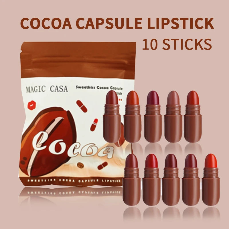 10-Color Capsule Lipstick Set - 13