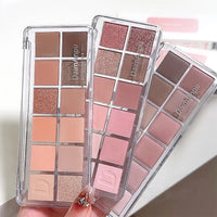 12-Color Eyeshadow Palette - Long-Lasting Shimmer and Matte Shades