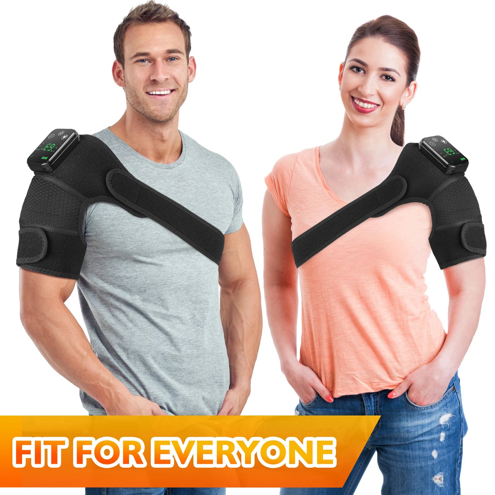 Heated Vibration Massage Brace for Shoulder and Joint Pain - 18