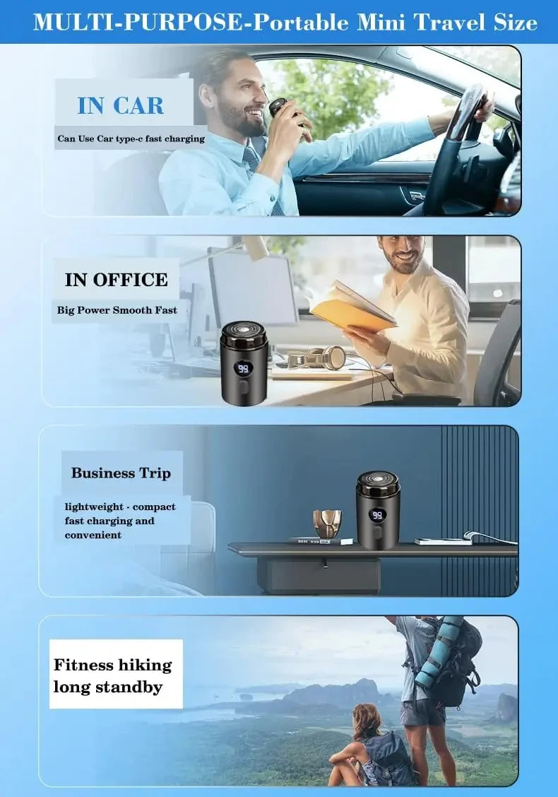 Portable Electric Pocket Shaver for Quick Grooming - 10