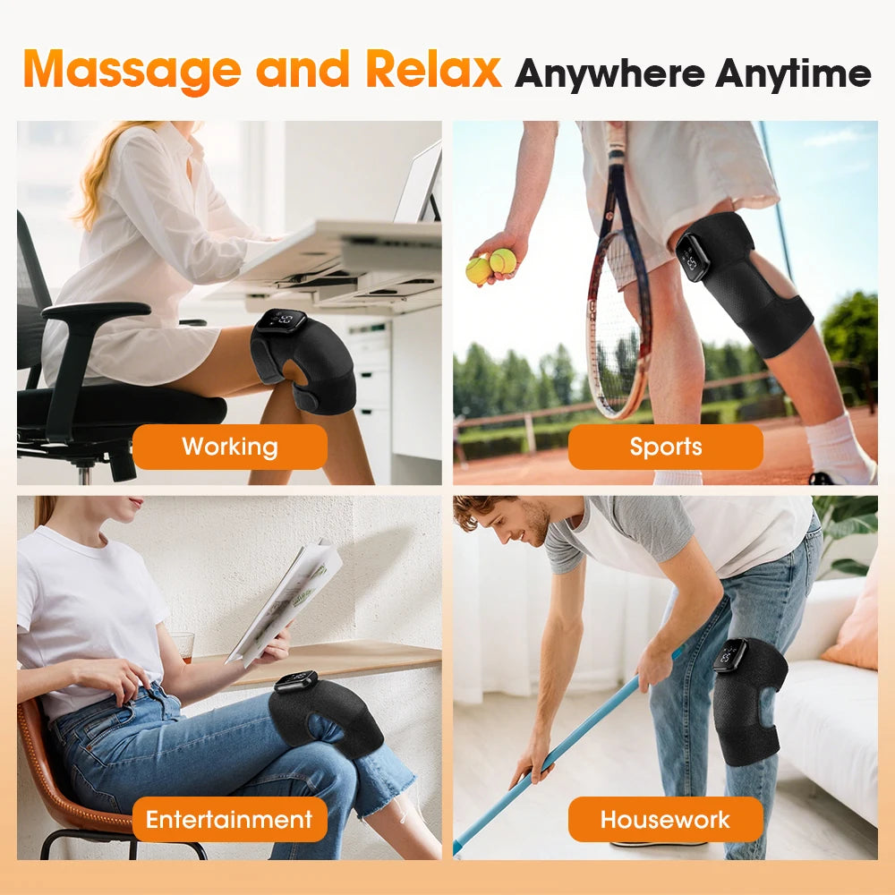 Heated Vibrating Knee Massager for Joint Pain Relief - 12