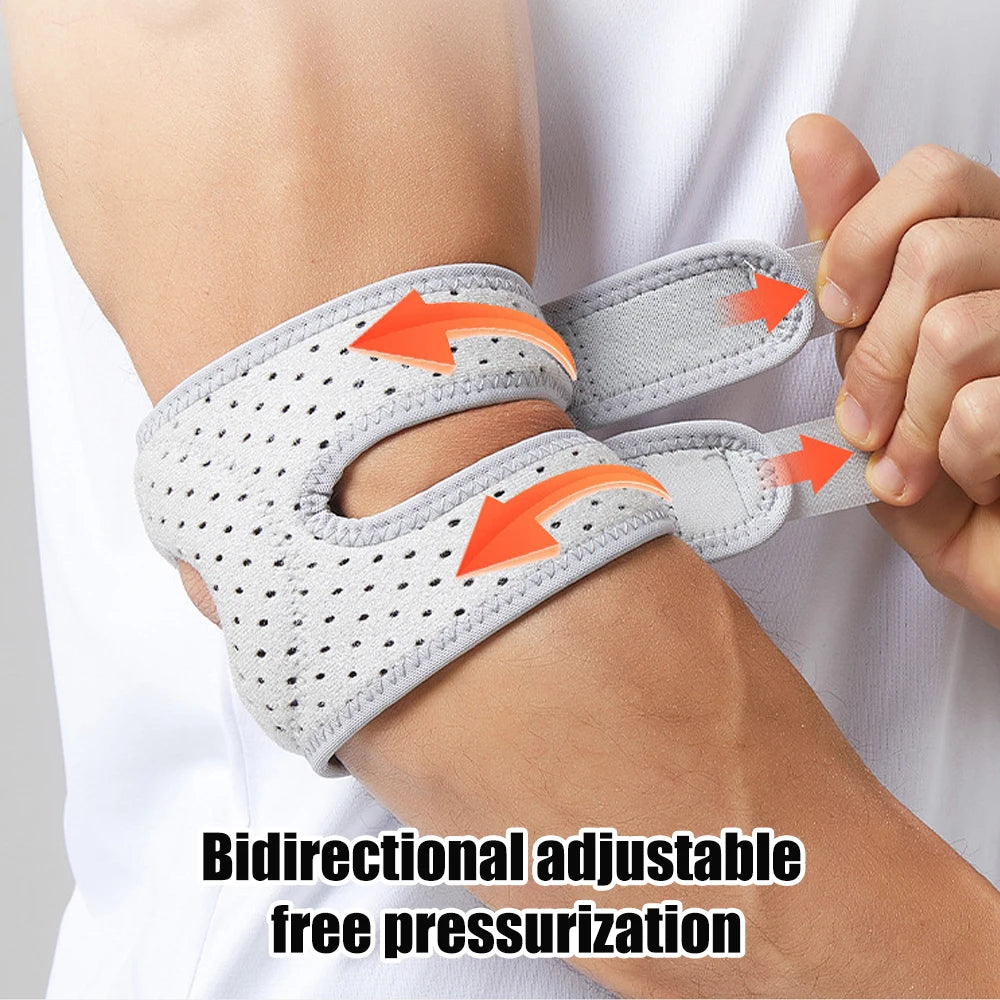 Adjustable Breathable Elbow Support Brace for Pain Relief - 16