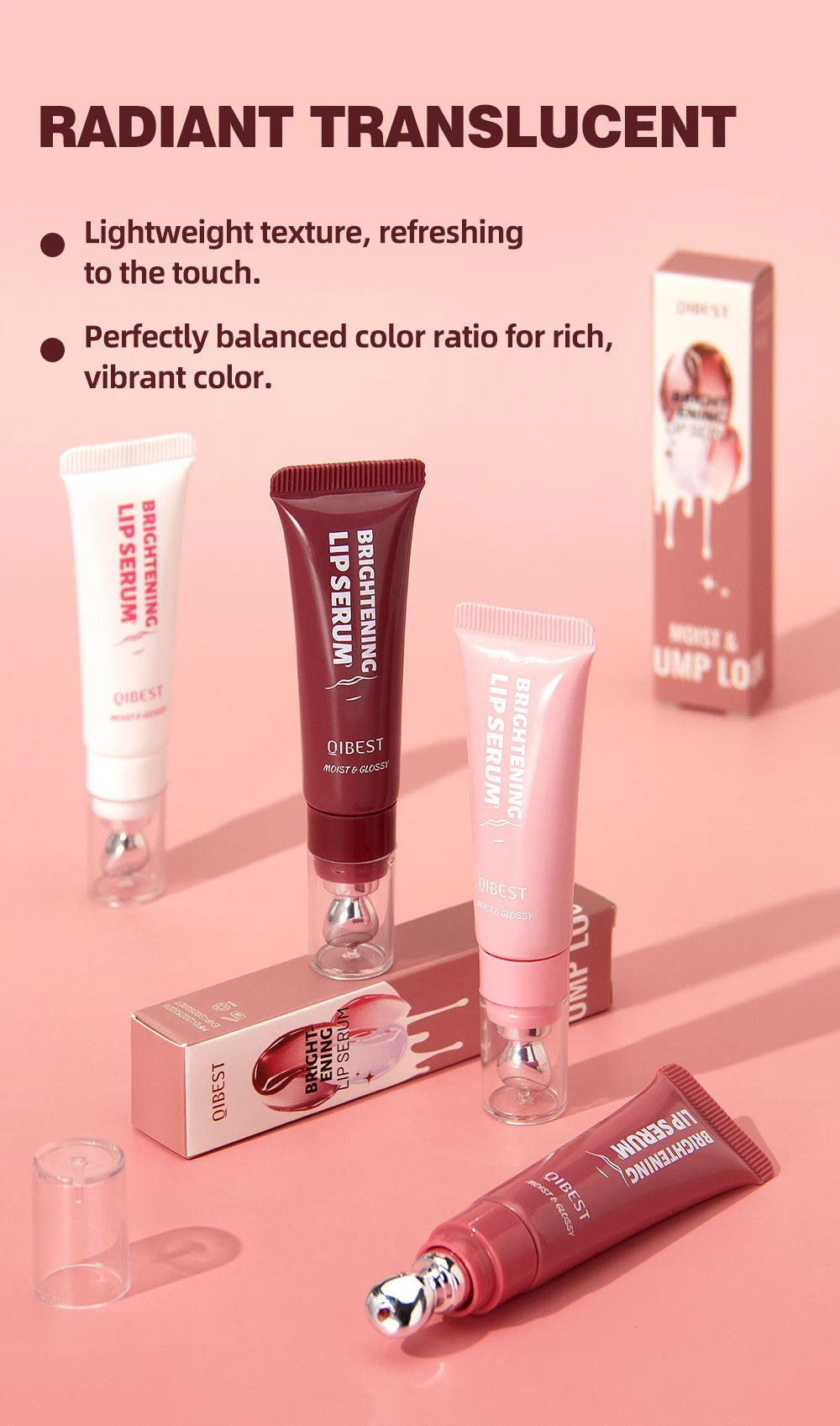 Watery Crystal Jelly Tinted Lip Serum for Hydrated Glossy Lips - 12