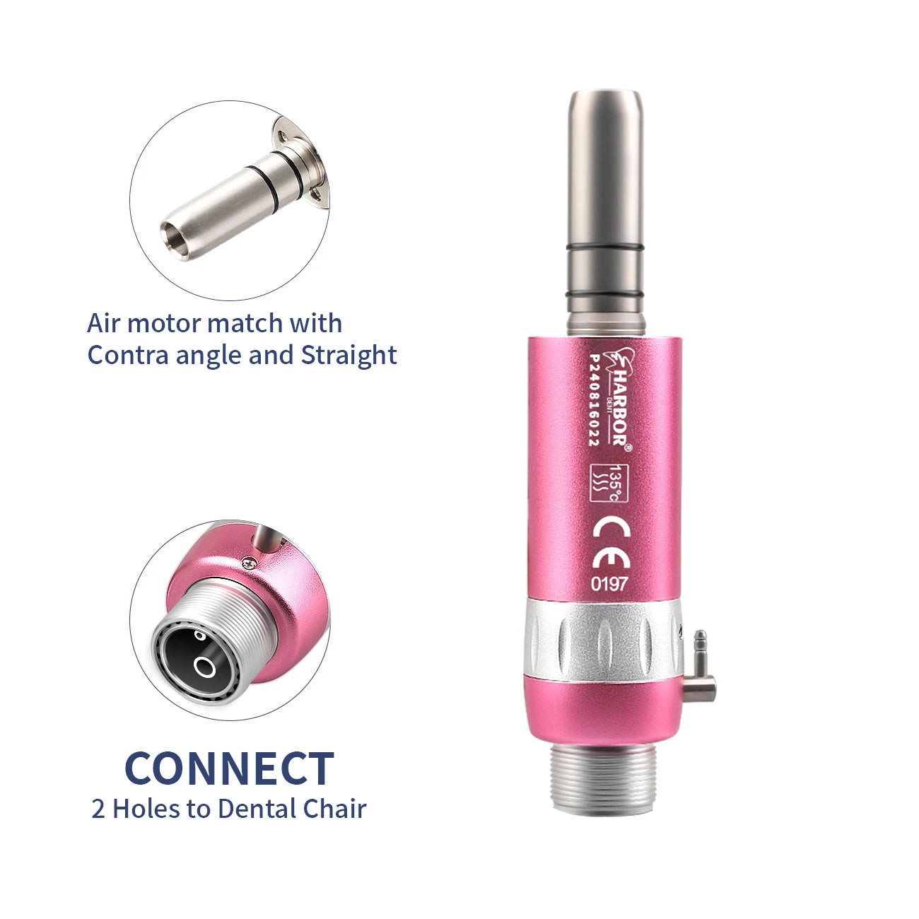 Professional Dental Handpiece Kit with LED and Water Spray - 31