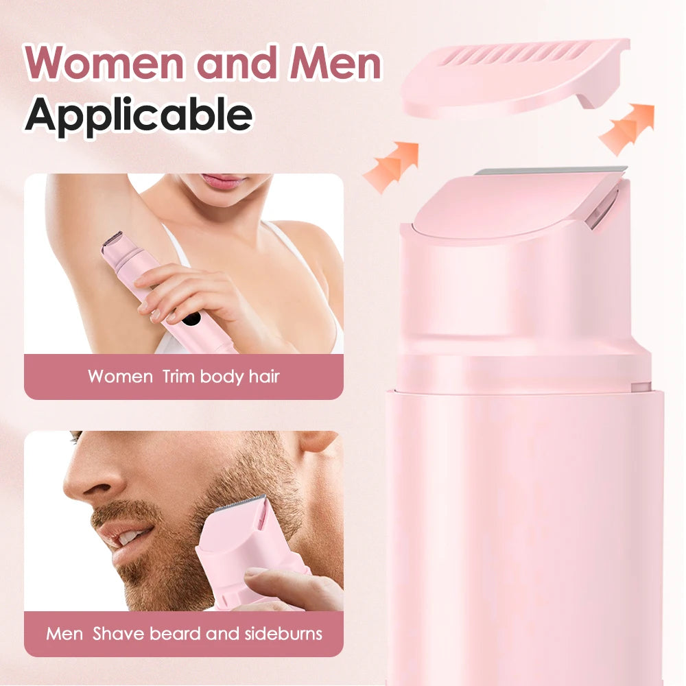 2-in-1 Waterproof Electric Shaver for Painless Body Hair Removal - 3