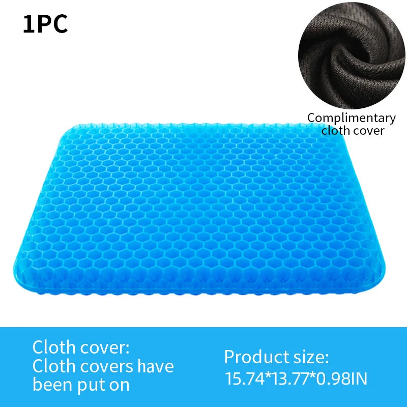 Breathable Honeycomb Gel Seat Cushion for Car and Office - 17