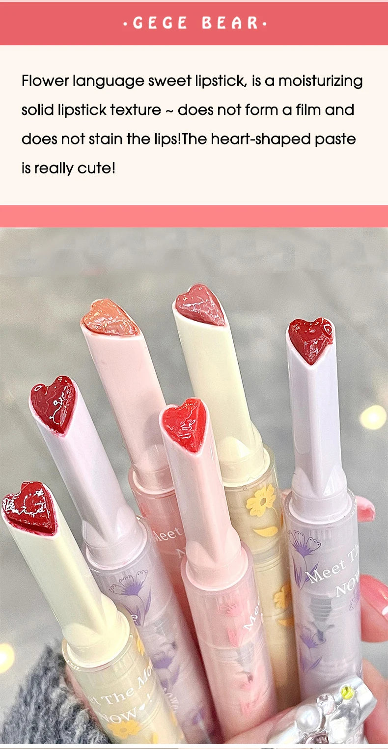 Moisturizing Heart-Shaped Jelly Tint Lipstick - 8