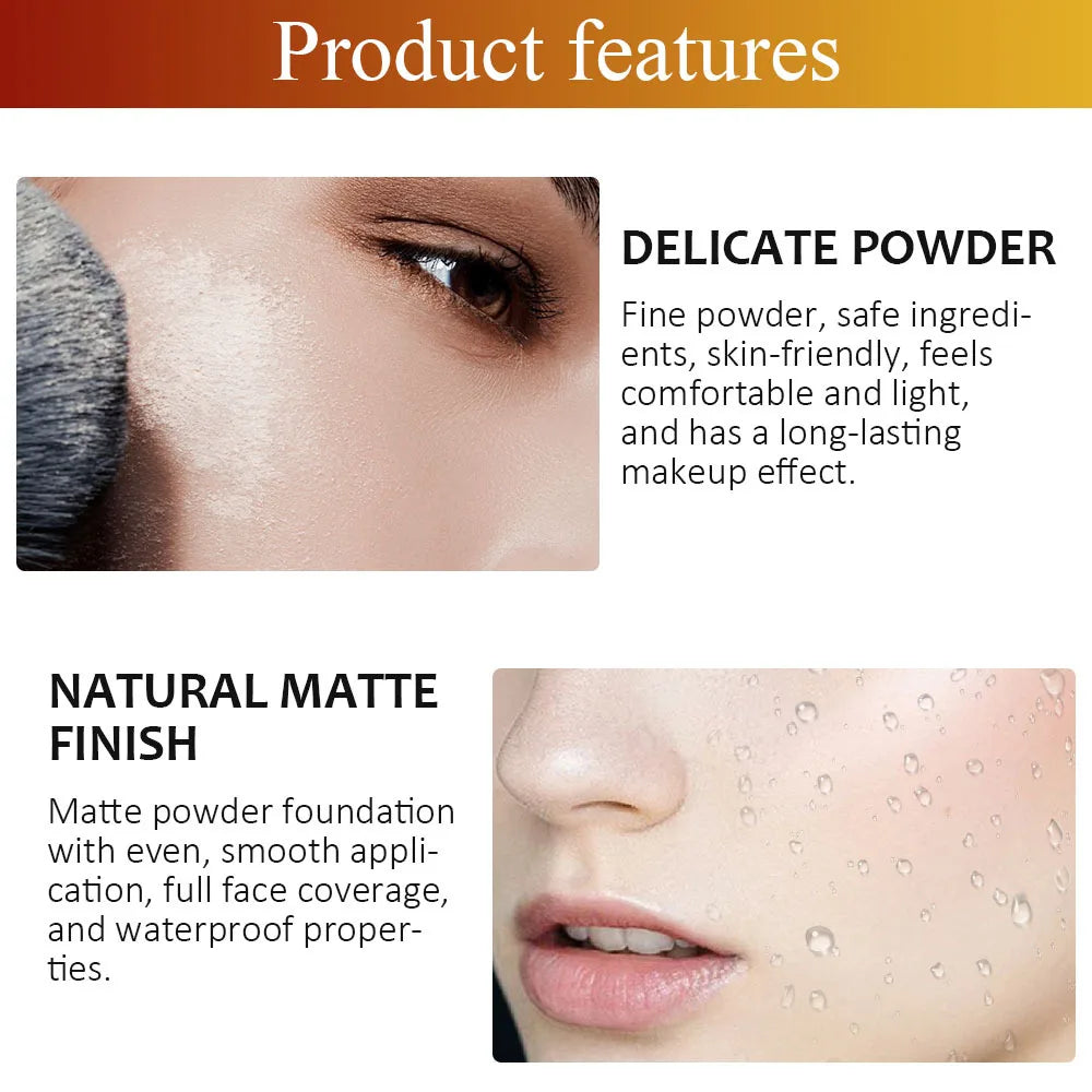 Waterproof Matte Pressed Foundation Powder - 4