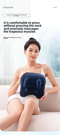 6D Wireless Shiatsu Neck and Shoulder Massage Pillow