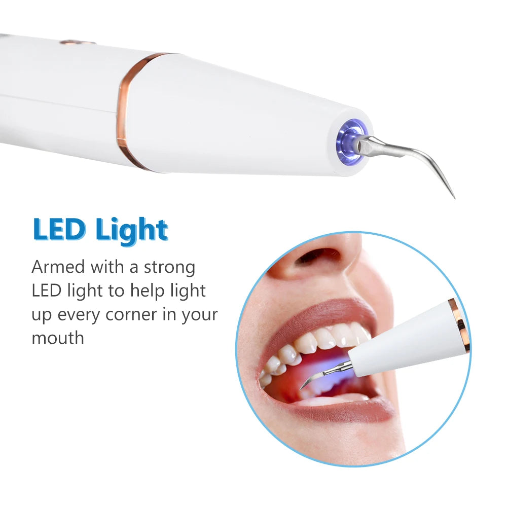 Electric Ultrasonic Teeth Cleaner for Plaque and Tartar Removal - 5