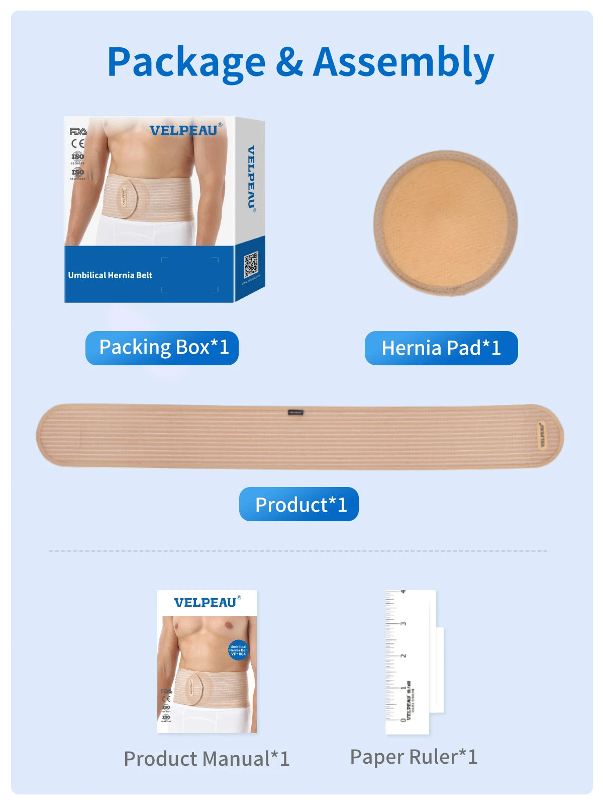 Adjustable Umbilical Hernia Support Belt for Abdominal Pain Relief - 18