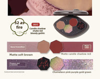 4-Color Chameleon Shimmer Eyeshadow Palette