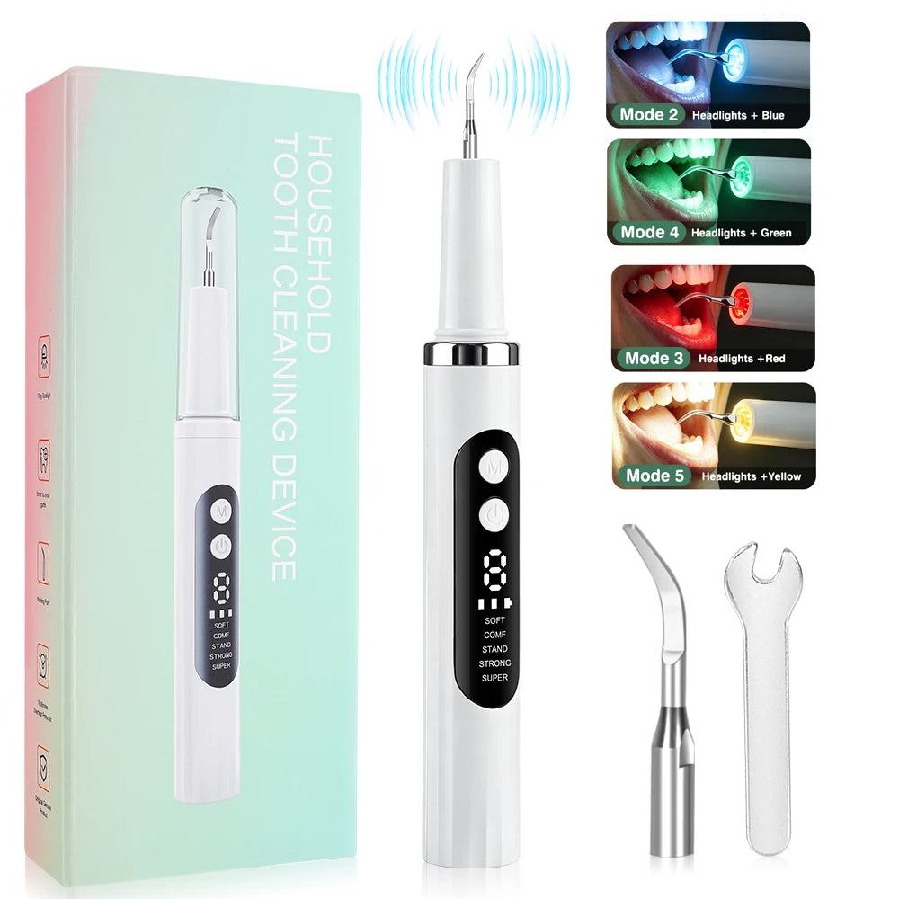 Ultrasonic Electric Teeth Tartar and Plaque Remover - 1