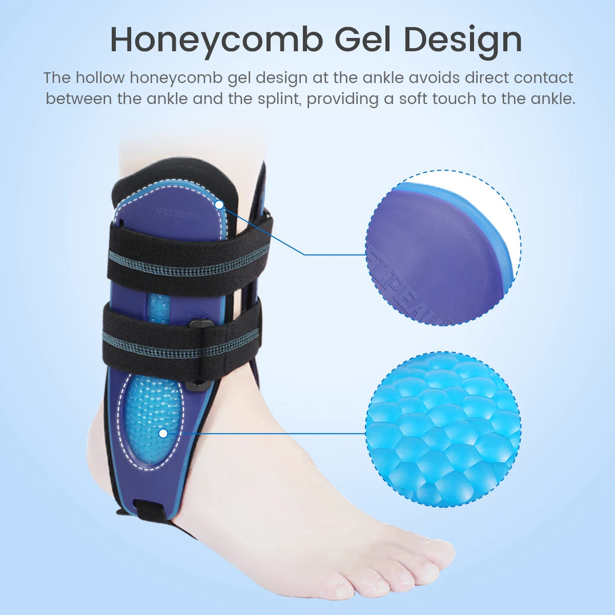 Adjustable Stirrup Ankle Brace for Sprains and Recovery - 11