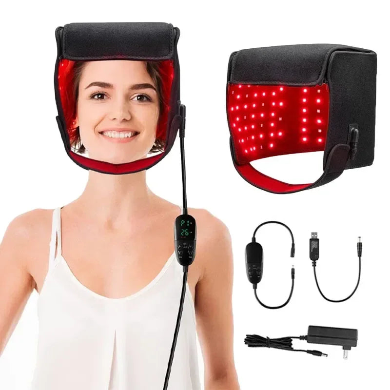 LED Red Light Therapy Cap for Hair Regrowth and Scalp Health - 8